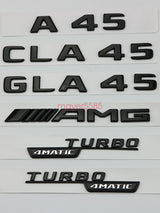Matte black S63L AMG V8 BITURBO 4 MATIC Trunk Emblem Badge Sticker For Mercedes