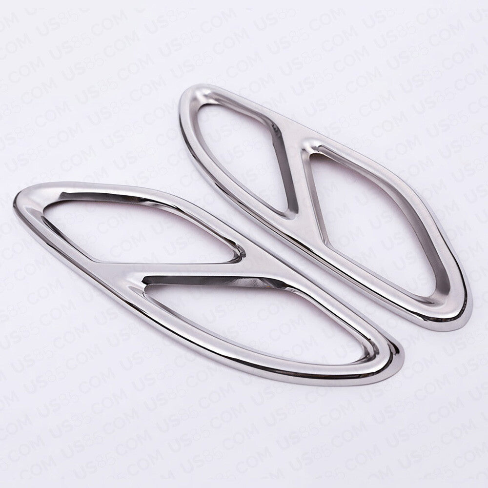 For A C E Class GLC CLA GLS GLE AMG Style Quad Exhaust Tips Tailpipe Cover Trim