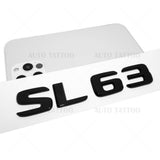 17+ SL 63 AMG Letter 3D Emblem Trunk Logo Nameplate Badge Decorate Gloss Black