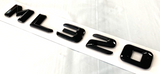 GLOSS BLACK ML320 FOR MERCEDES ML320 REAR TRUNK LIFTGATE EMBLEM BADGE NAMEPLATE