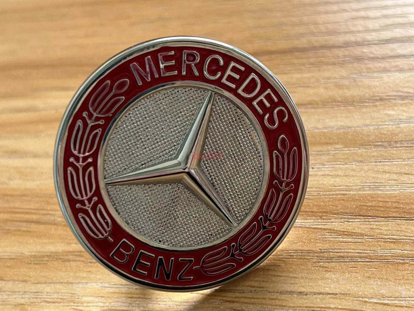 Chrome RED Front Grille Badge Emblem for Mercedes-Benz W205 W222 A2228170116