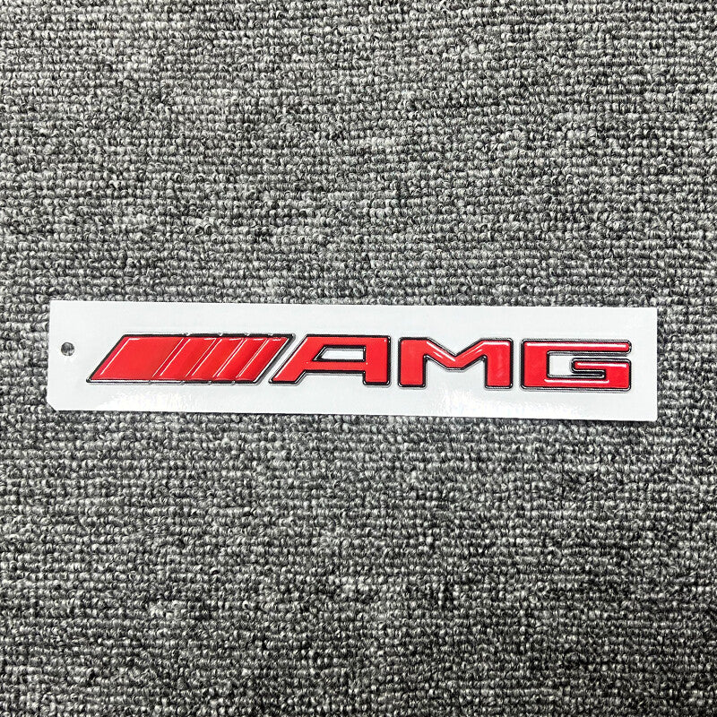 Black Red AMG Number Letters Rear Trunk Badge Emblem for Mercedes Benz