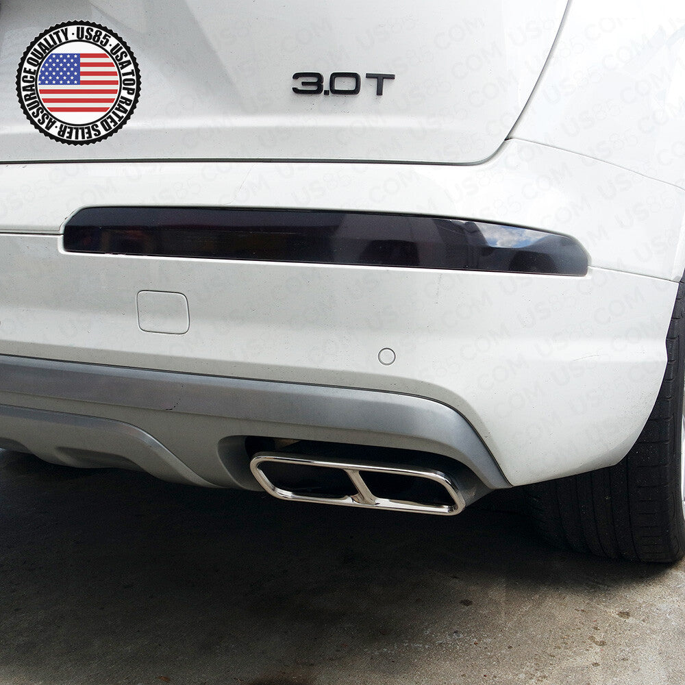 For 17-20 Q7 4M Audi Sport Polished Stainless Quad Exhaust Tips Muffler Cover