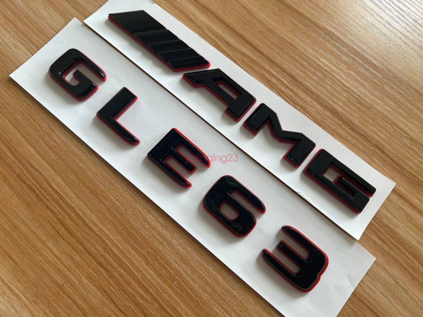 Black RED Number Letters Rear Trunk Badge Emblem for Mercedes  GLE63 AMG