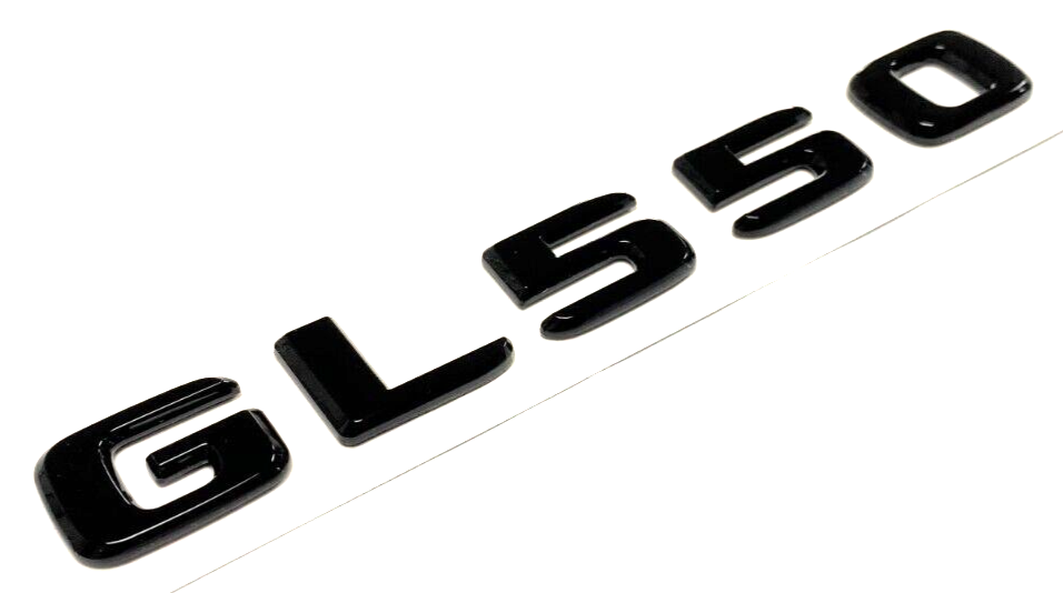 GLOSS BLACK GL550 FOR MERCEDES REAR TRUNK EMBLEM BADGE NAMEPLATE DECAL LETTERS