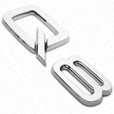 Audi Q8 OEM Chrome Rear Letter Liftgate Badge Trunk Emblem Badge Logo Sport