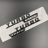 Matte black GLA45 AMG TURBO 4 MATIC Trunk Emblem Badge Sticker For Mercedes Benz