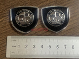 2pcs Black AFFALTERBACH Club 3D Logo FOR Mercedes Benz Car Body Emblem Badge