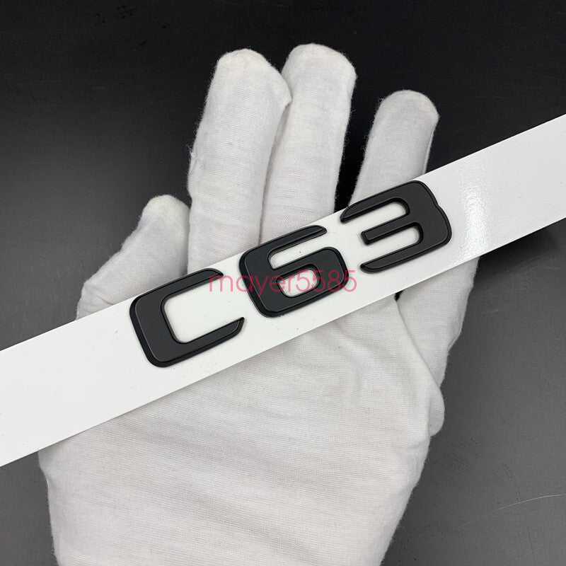 Gloss black "C63 AMG 6.3AMG" Letters Trunk Embl Badge Sticker for Mercedes Benz