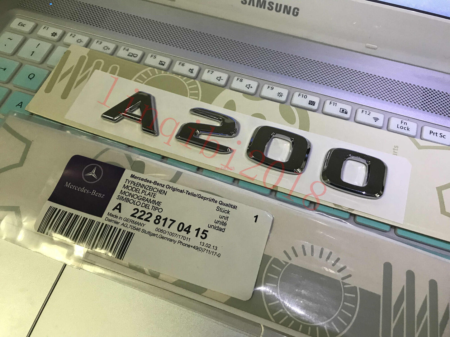 Chrome "A200" High quality Rear Trunk Emblem Decal Badge FOR Mercedes Benz A200