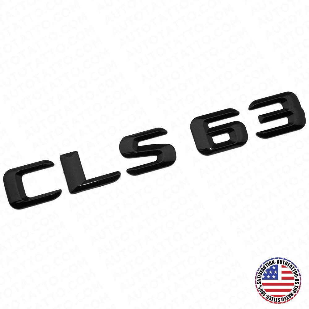15-16 CLS 63 Emblem Trunk Lid Letter Nameplate Badge Decorate AMG Gloss Black