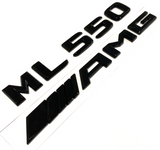 BLACK ML550+AMG FOR MERCEDES REAR TRUNK EMBLEM BADGE NAMEPLATE DECAL NUMBERS