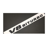 Black GLS63 AMG V8 BITURBO Trunk Fender Emblems Badges for Mercedes Benz X166