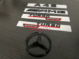 Gloss Black Red TURBO 4MATIC A45 AMG Rear Star Emblem replacement Badge W176