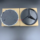 Glossy Black Front Grille Star Emblem Logo For Mercedes Benz C-Class 2019-2020
