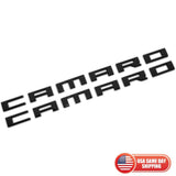2pcs Camaro Emblem 2010-2015 Side Fender Badge Letter Nameplate Gloss Black