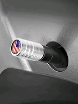 4pcs American Flag Tire Valve Caps Wheel Stem Air Valve Caps Accessories Tire Air Cap