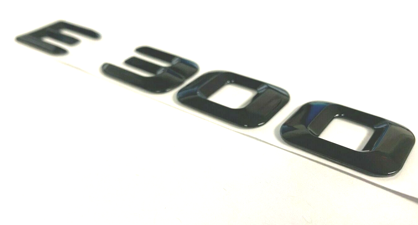 E300 GLOSS BLACK FOR MERCEDES REAR TRUNK EMBLEM BADGE NAMEPLATE DECAL LETTER