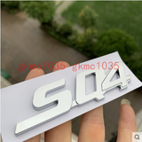 For Maserati Newer Quattroporte Ghibli SQ4 Rear Script Emblem Badge Shiny Silver