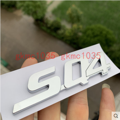 For Maserati Newer Quattroporte Ghibli SQ4 Rear Script Emblem Badge Shiny Silver