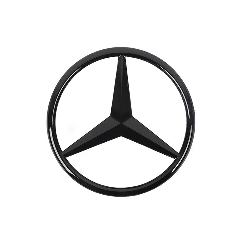 S63 AMG Rear Star Emblem Badge Gloss Black Set For Mercedes W221 S63 AMG SEDAN
