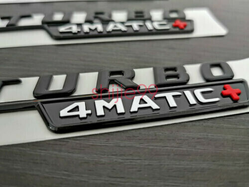 Black GLC63S AMG V8 BITURBO 4MATIC+ Star PACKAGE Emblem Badge Sticker X253