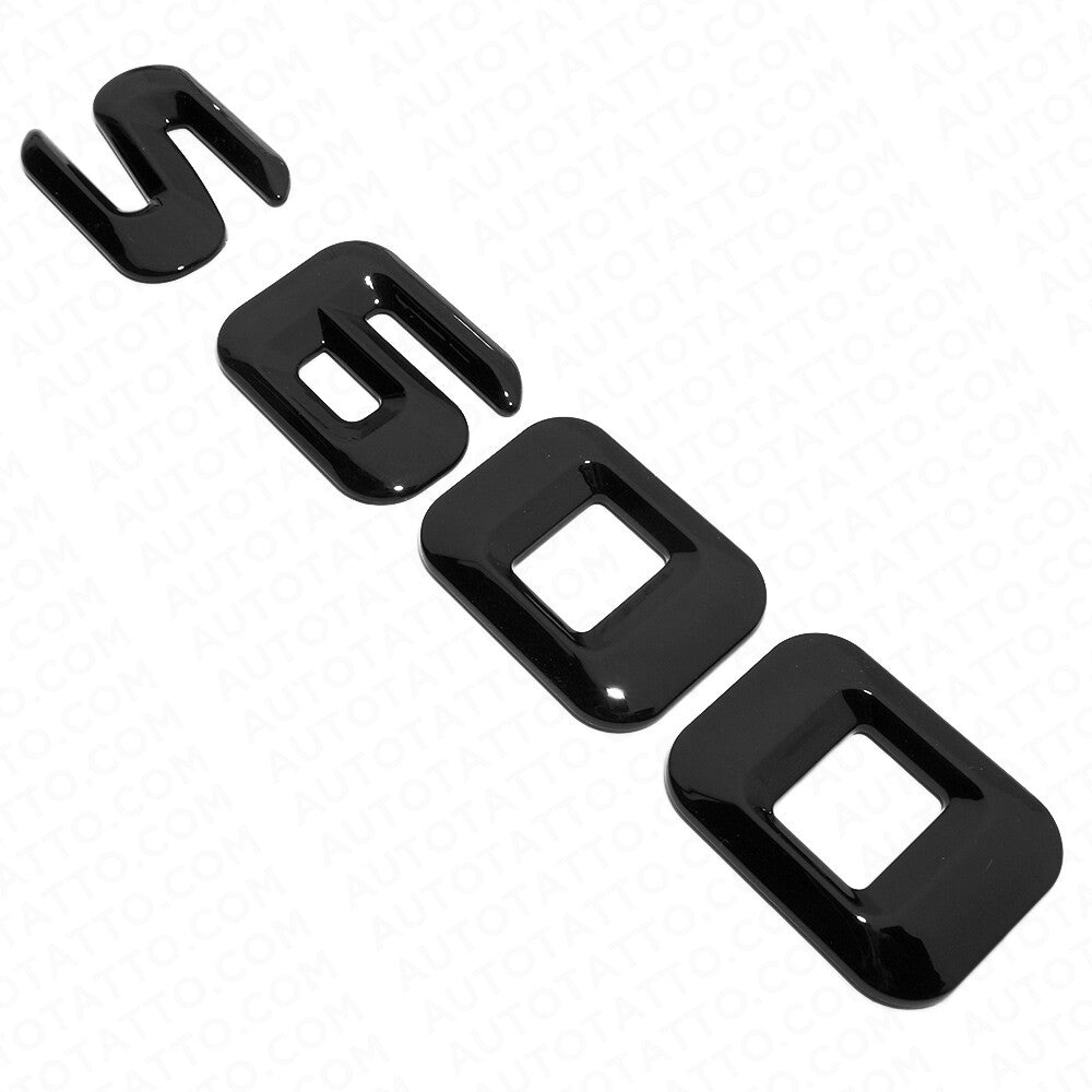 14-17 S 600 AMG Letter 3D Emblem Trunk Logo Nameplate Badge Decorate Gloss Black