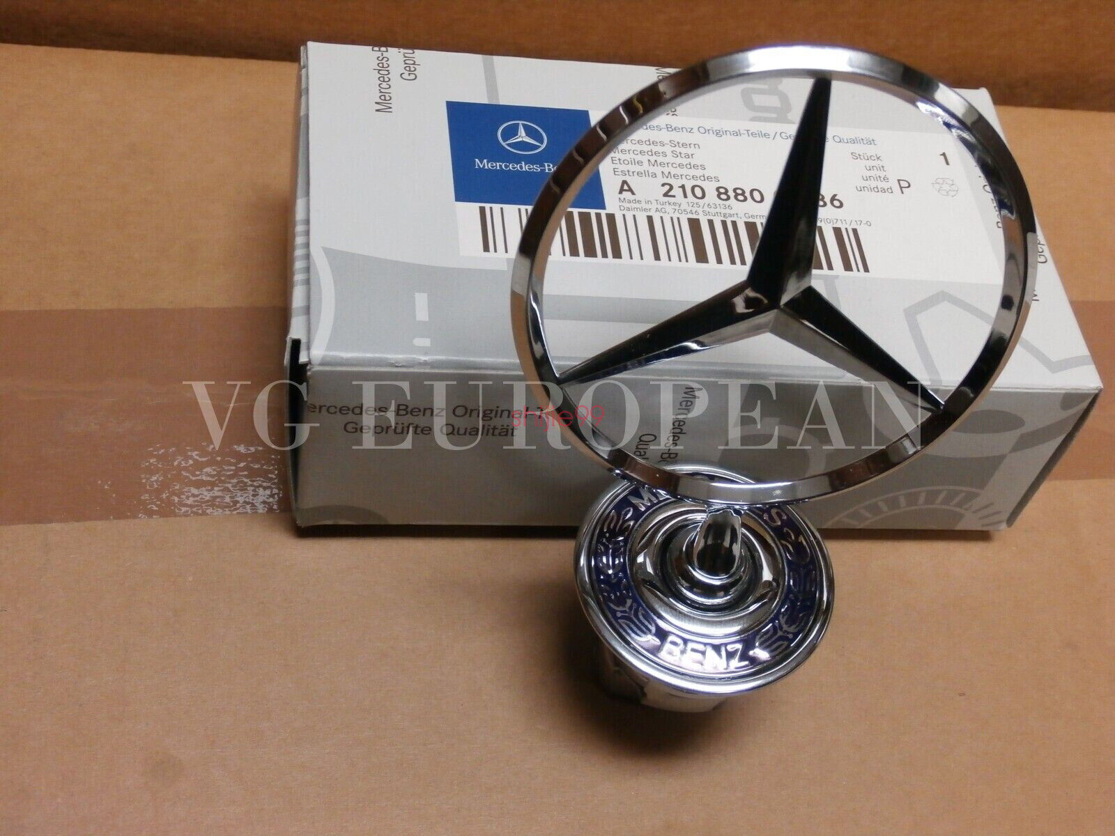 Mercedes-Benz S E C CLK Class GENUINE Hood Star Emblem NEW !!!!