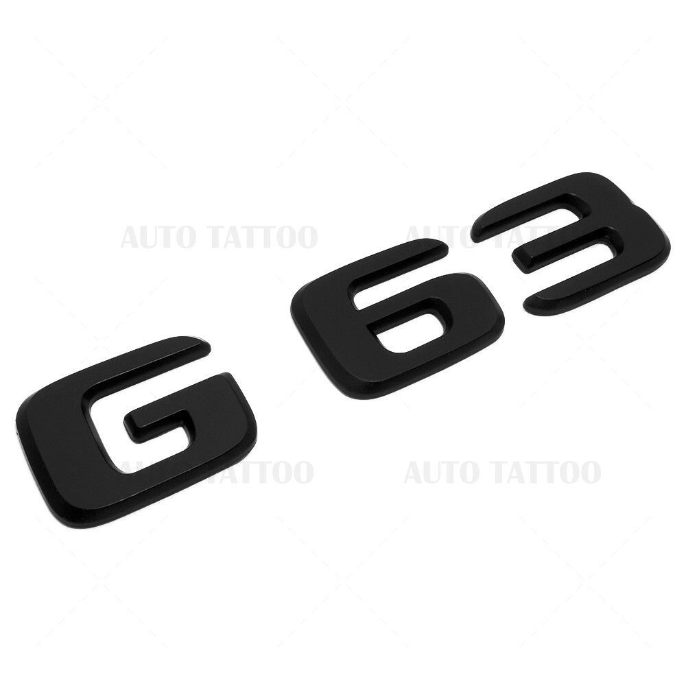 19-21 G63 AMG Letter Emblem Rear Body Logo Nameplate Badge Decorate Matte Black