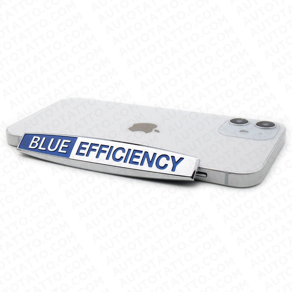 2x Blue Efficiency Side Fender Marker Sticker OEM ABS Badge Logo Emblem Decorate