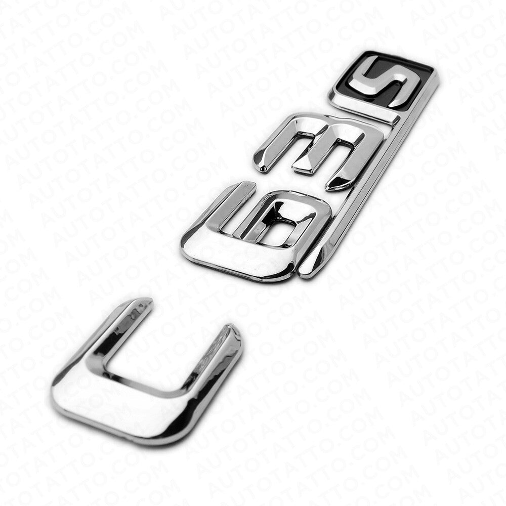 15-16 C 63 S AMG Letter Emblem Trunk Logo Nameplate Badge Decorate Sport Chrome