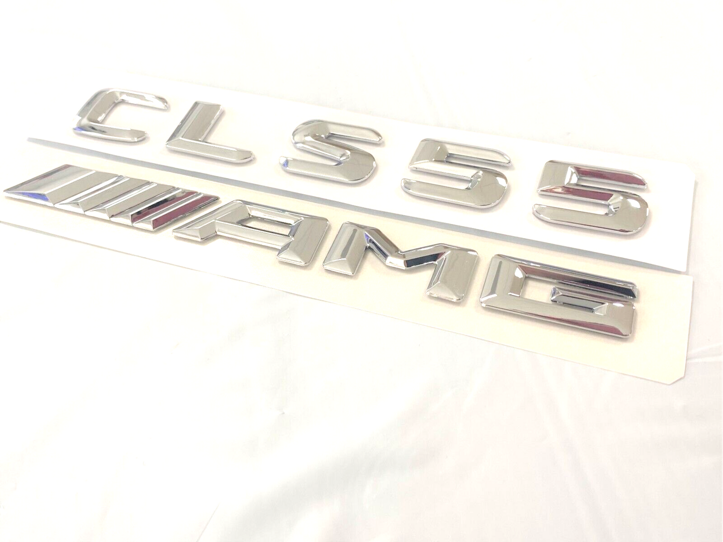 CHROME CLS55+AMG FOR MERCEDES REAR TRUNK EMBLEM BADGE NAMEPLATE DECAL NUMBER