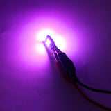 1 Set 168 194 T10 Car Parking Lights RGB LED Bulbs w/RF Remote Control Universal