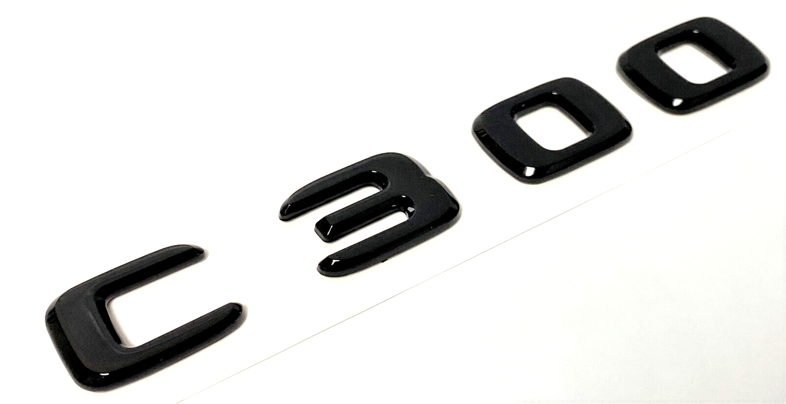 C300 BLACK For MERCEDES REAR TRUNK EMBLEM BADGE NAMEPLATE DECAL LETTERS