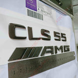 Gloss Black Number Letters Rear Trunk Badge Emblem for Mercedes Benz CLS55 AMG