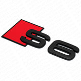 Audi S6 Matte Black Rear Letter Tail Nameplate Trunk Emblem Badge Sport Sline