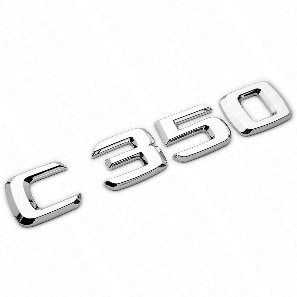 06-15 C 350 Emblem Trunk Lid Letter Logo Nameplate Badge Decoration AMG Chrome