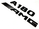 BLACK A180+AMG FOR MERCEDES REAR TRUNK EMBLEM BADGE NAMEPLATE DECAL NUMBERS