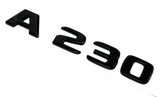 GLOSS BLACK A230 FOR MERCEDES REAR TRUNK EMBLEM BADGE NAMEPLATE DECAL NUMBERS