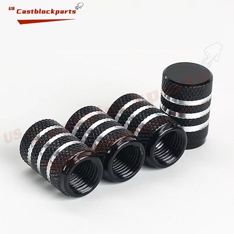 4Pcs Tire Valve Stem Car Caps Aluminum Alloy Dust Proof Airtight Air Caps Cover