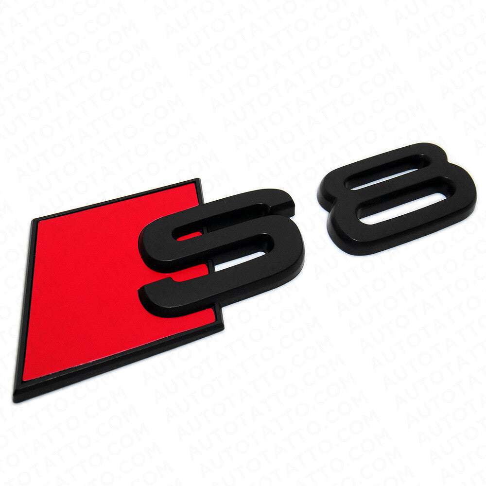 Audi S8 Matte Black Rear Letter Tail Nameplate Trunk Emblem Badge Sport Sline