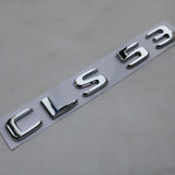 NEW Chrome CLS53 AMG TURBO 4 MATIC Trunk Emblem Badge Sticker for Mercedes Benz