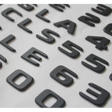 Black GLS63 AMG V8 BITURBO Trunk Fender Emblems Badges for Mercedes Benz X166