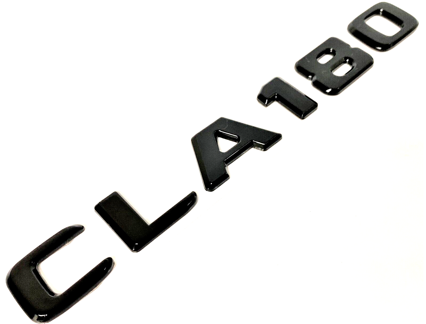 GLOSS BLACK CLA180 FOR MERCEDES REAR TRUNK EMBLEM BADGE NAMEPLATE DECAL LETTERS