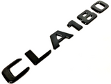 GLOSS BLACK CLA180 FOR MERCEDES REAR TRUNK EMBLEM BADGE NAMEPLATE DECAL LETTERS