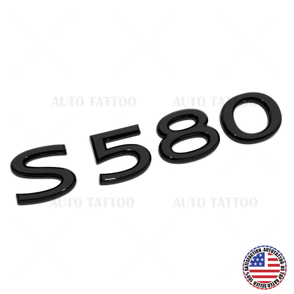Mercedes-Maybach S 580 AMG Letter Emblem Trunk Logo Nameplate Badge Gloss Black