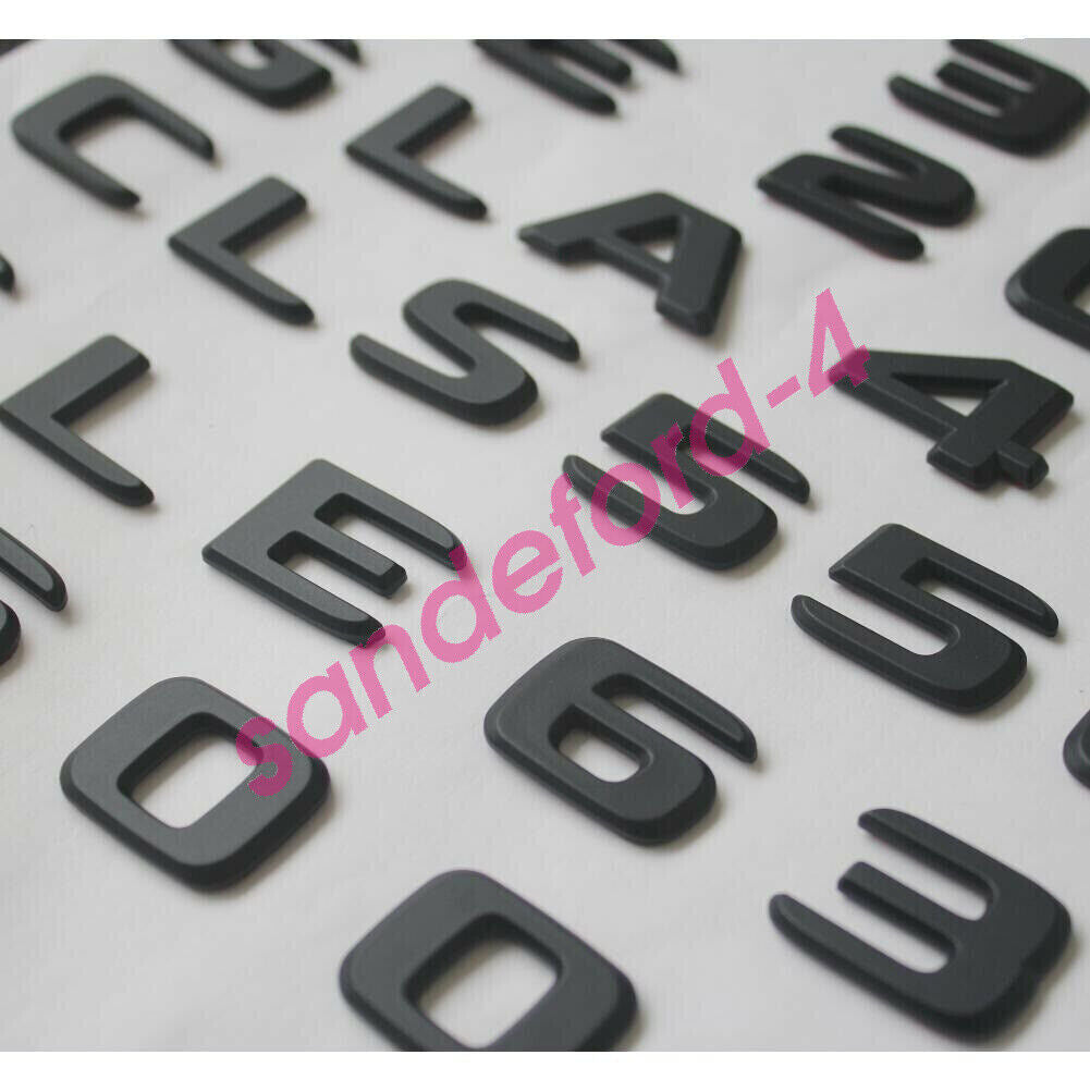 Black GLC43 AMG BITURBO 4MATIC Trunk Fender Badges Emblems for Mercedes ben
