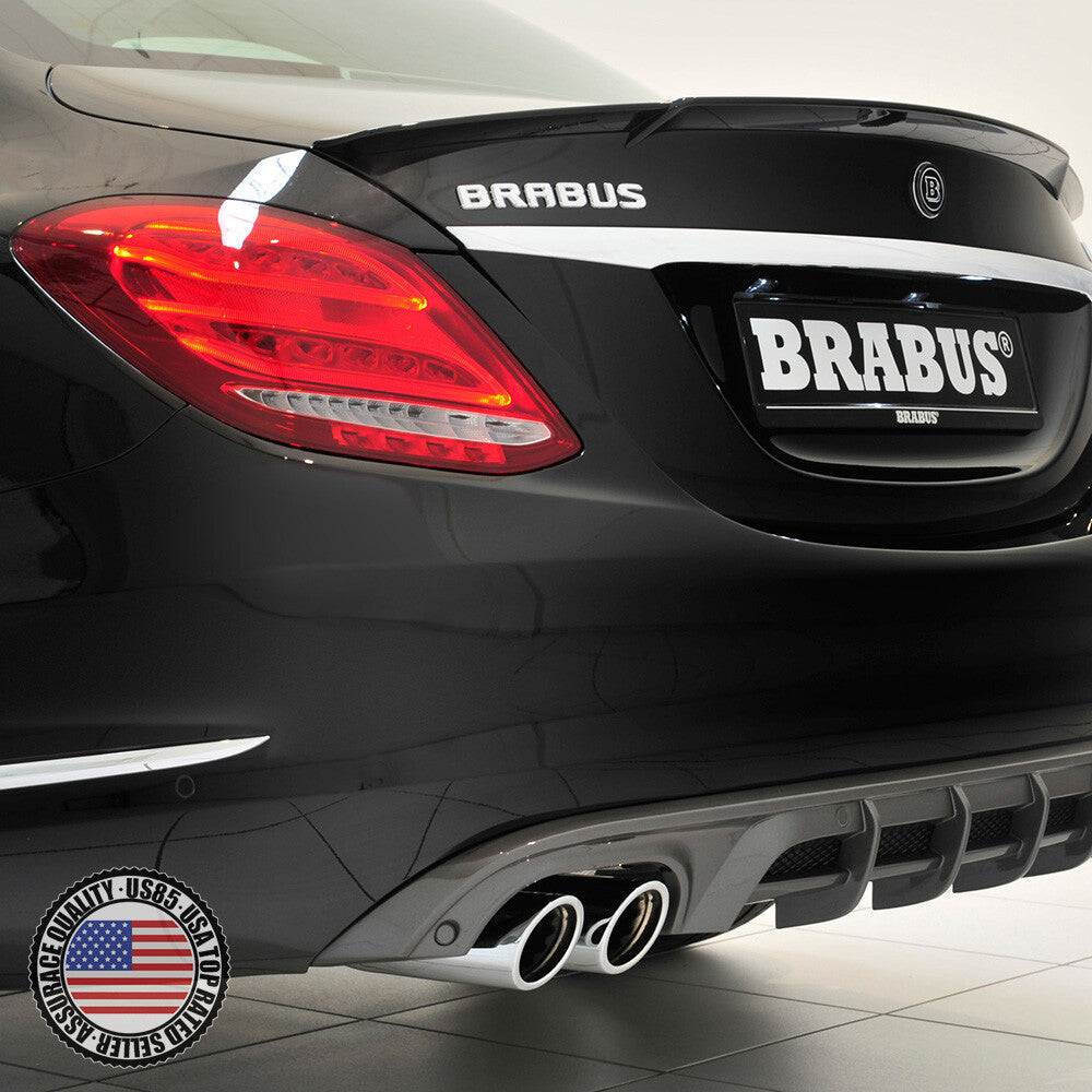 Brabus Emblem 3D Trunk Logo Nameplate Badge Letter Mercedes AMG Sport - Chrome