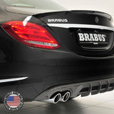 Brabus Emblem 3D Trunk Logo Nameplate Badge Letter Mercedes AMG Sport - Chrome