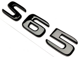 GLOSS BLACK S65 FOR MERCEDES S65 REAR TRUNK EMBLEM BADGE NAMEPLATE DECAL